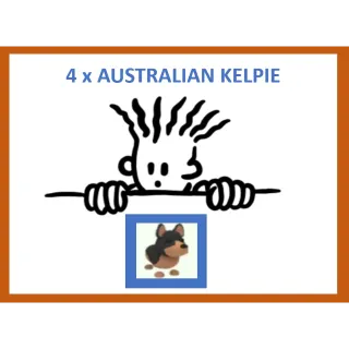 4x Australian Kelpie