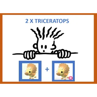 2x Triceratops (1x Normal + 1x Ride)