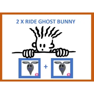 2x Ride Ghost Bunny