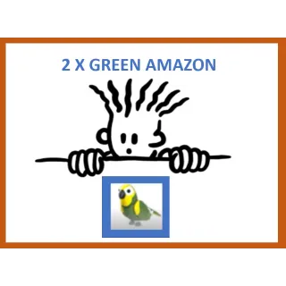 2x Green Amazon