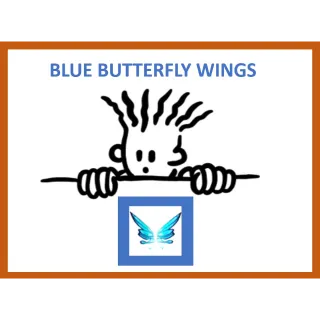 Blue Butterfly Wings