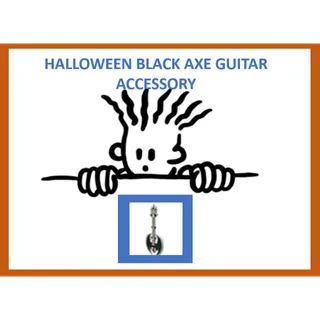 Halloween Black Axe Guitar Accessory