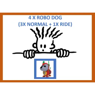 4x Robo Dog (3x Normal + 1x Ride)