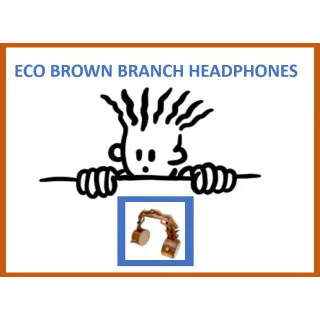 Eco Brown Branch Headphones