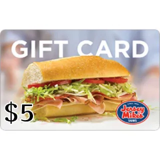 $5.00 Jersey Mike's Subs