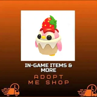 4x STRAWBERRY PENGUIN