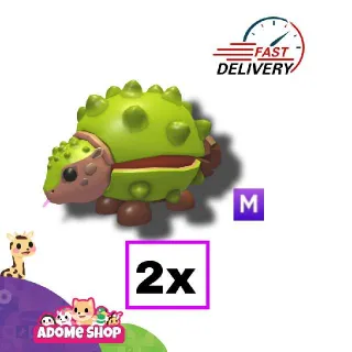 2x Mega Chestnut Glyptodon