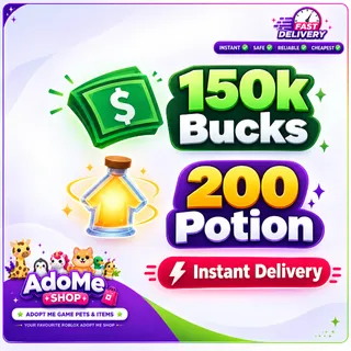 150k Bukcs 200 Age Up Potion Adopt Me Account