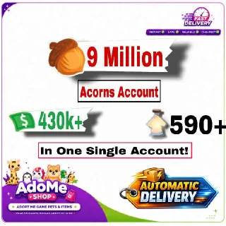 9 Million Acorns 450k+ Bucks 600+ Age Up Potion