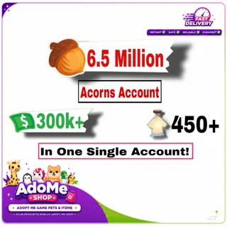 6.5 Million acorns adopt me 