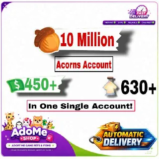 10 Million Acorns 500k+ Bucks 690+ Age Up Potion