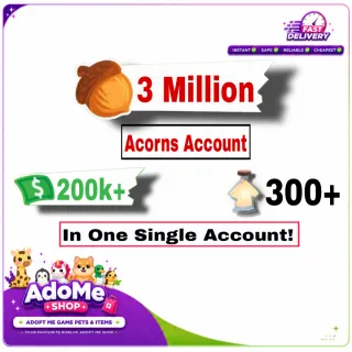 3 Million Acorns Account Adopt Me