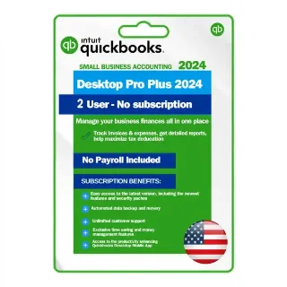 Quickbooks Desktop Pro Plus 2024 2 USER lifetime license