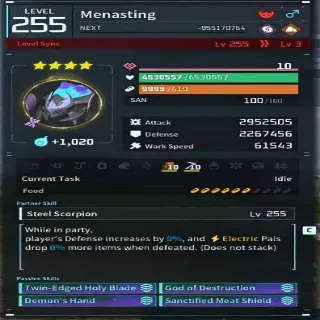 Palworld Menasting