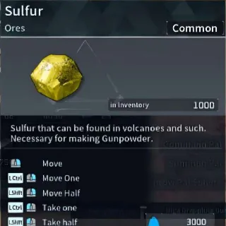 Palworld 1000x Sulfur