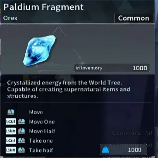 Palworld Paldium Fragment