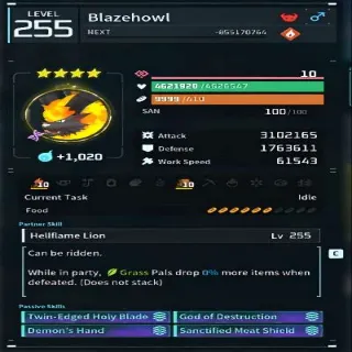 Palworld Blazehowl