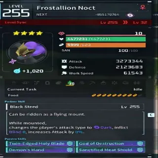 Palworld Frostallion Noct