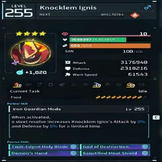 Palworld Knocklem Ignis