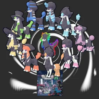 Pokémon ZA 10x Shiny Alpha Furfrou Holding Items