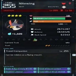 Palworld Nitewing