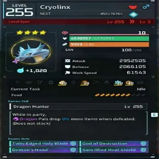 Palworld Cryolinx