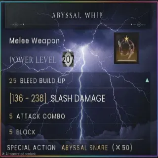 Runescape DragonWild Modded Abyssal Whip