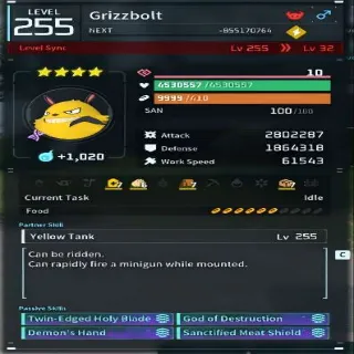 Palworld Grizzbolt