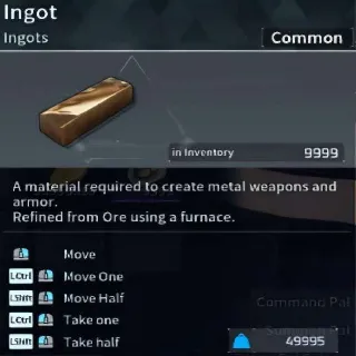Palworld 9999 Ingot