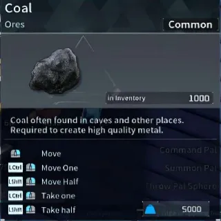 Palworld 1000x Coal