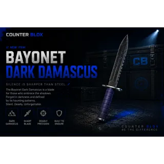 BAYONET DARK DAMASCUS
