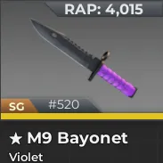 m9 bayonet violet
