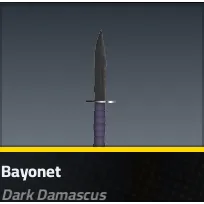 BAYONET DARK DAMASCUS