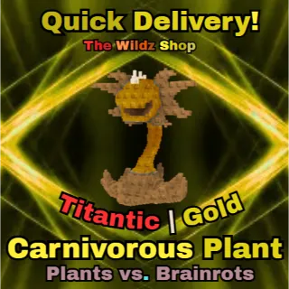 Huge Gold Carnivorous Plant (19k/s)