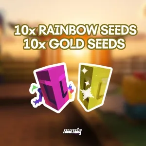 10x RAINBOW SEEDS + 10x GOLD SEEDS