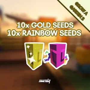 10x GOLD SEEDS + 10x RAINBOW SEEDS