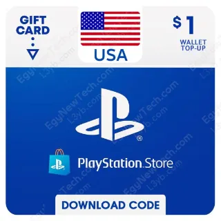 $1.00 USD PlayStation Network PSN (Stockable)