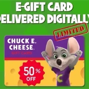 $54.99 Chuck E. Cheese Gift Card 