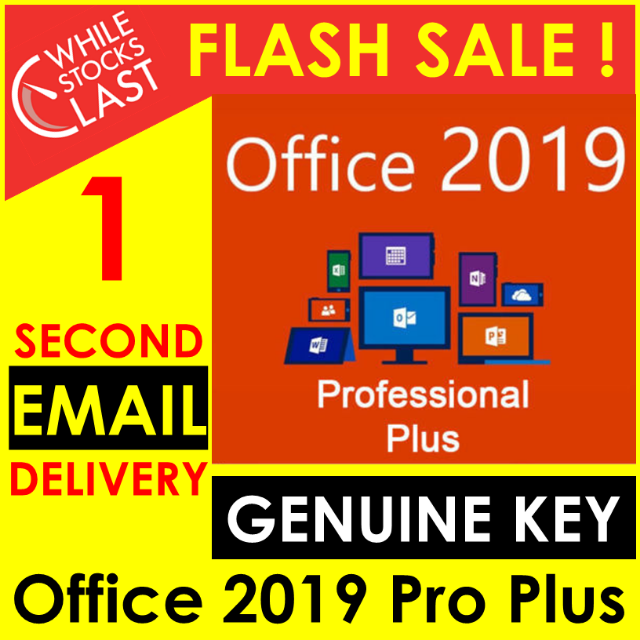 Lifetime Office 2019 Professional Plus Genuine License Key
