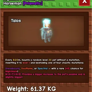 GHOSTLY HEADLESS 60KG