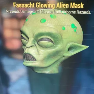 Glowing Alien Mask