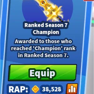 S7 champions sword