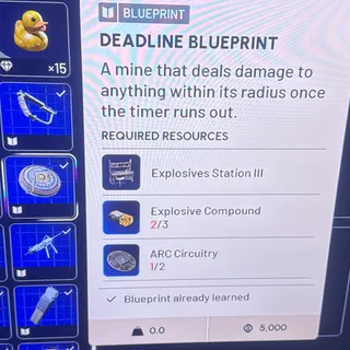 Deadline blueprint