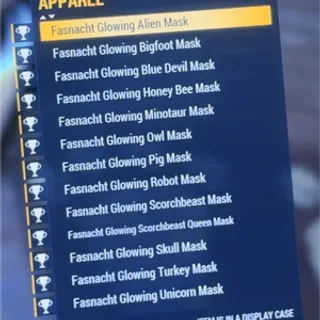 bundle glowing masks