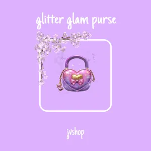 glitter glam purse