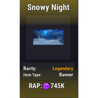 Snowy Night [Banner - Basketball Legends]