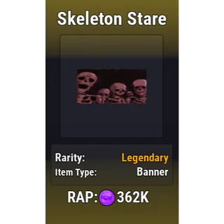 Skeleton Stare [Banner - Basketball Legends]