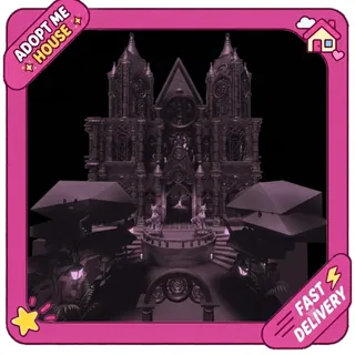 Huge Detailed Cathedral Gothic Castle🖤🏰 - Adopt Me House Home