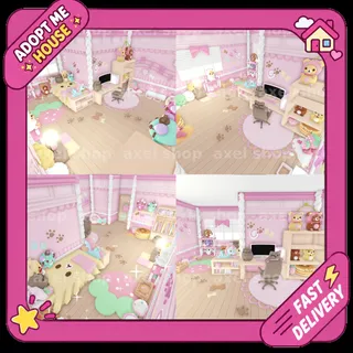 🌸 Pusheen Pink Cute Sugarbunny Tiny Home Adopt Me 🌸