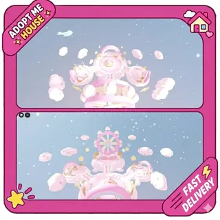 Pink Cutecore Starry Cloud Carnival 🎡✨- Adopt Me House Home